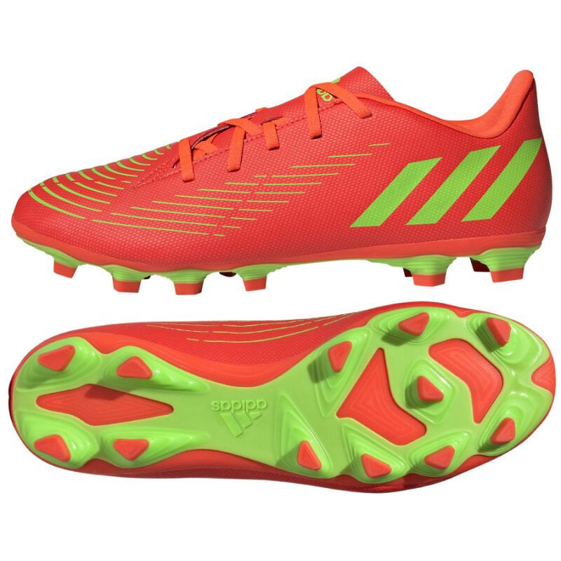 Futbolo bateliai Adidas Predator Edge 4 FxG, raudoni kaina ir informacija | Futbolo bateliai | pigu.lt