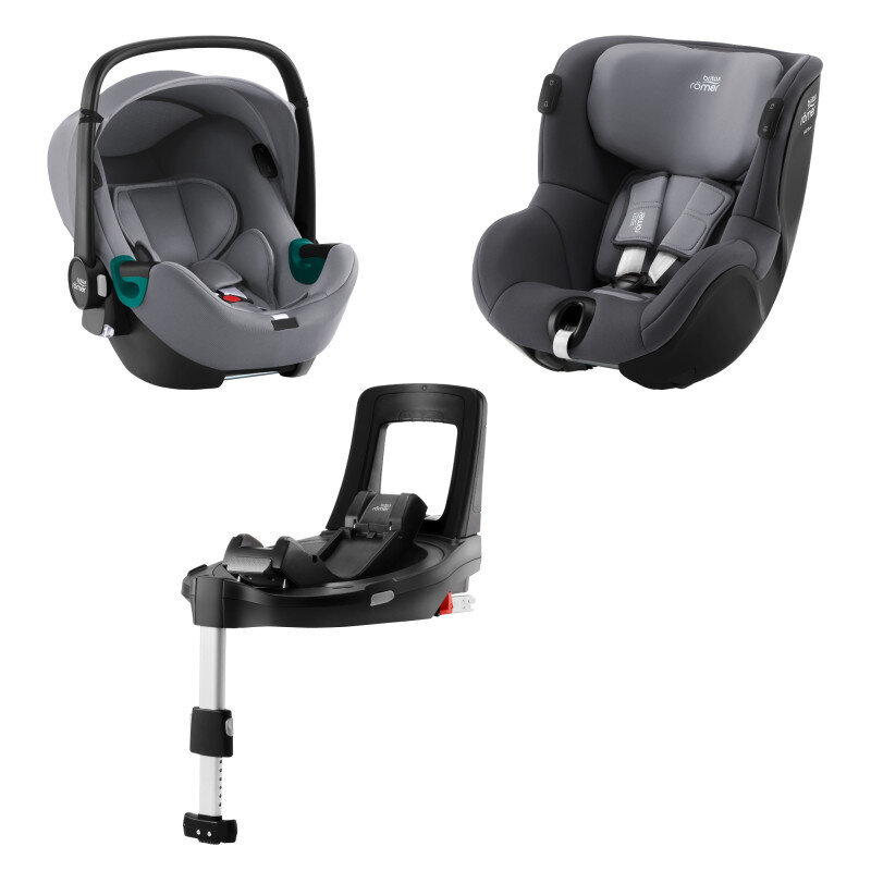 Automobilinė kėdutė Britax Dualfix iSense, 0-18 kg, Midnight Grey 2000035106 kaina ir informacija | Autokėdutės | pigu.lt