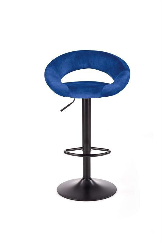 2-jų baro kėdžių komplektas Halmar H102, mėlynas kaina ir informacija | Virtuvės ir valgomojo kėdės | pigu.lt