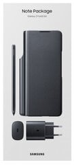 Чехол Samsung Galaxy Z Fold3 с карандашом и адаптером 25 Вт - Note pack Черный цена и информация | Чехлы для телефонов | pigu.lt
