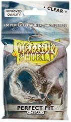 Dragon Shield standartinės puikiai tinkančios įmautės – skaidrios, 100 vnt цена и информация | Настольные игры, головоломки | pigu.lt