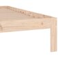vidaXL Lovos rėmas, 75x190cm, medienos masyvas, vienvietis kaina ir informacija | Lovos | pigu.lt