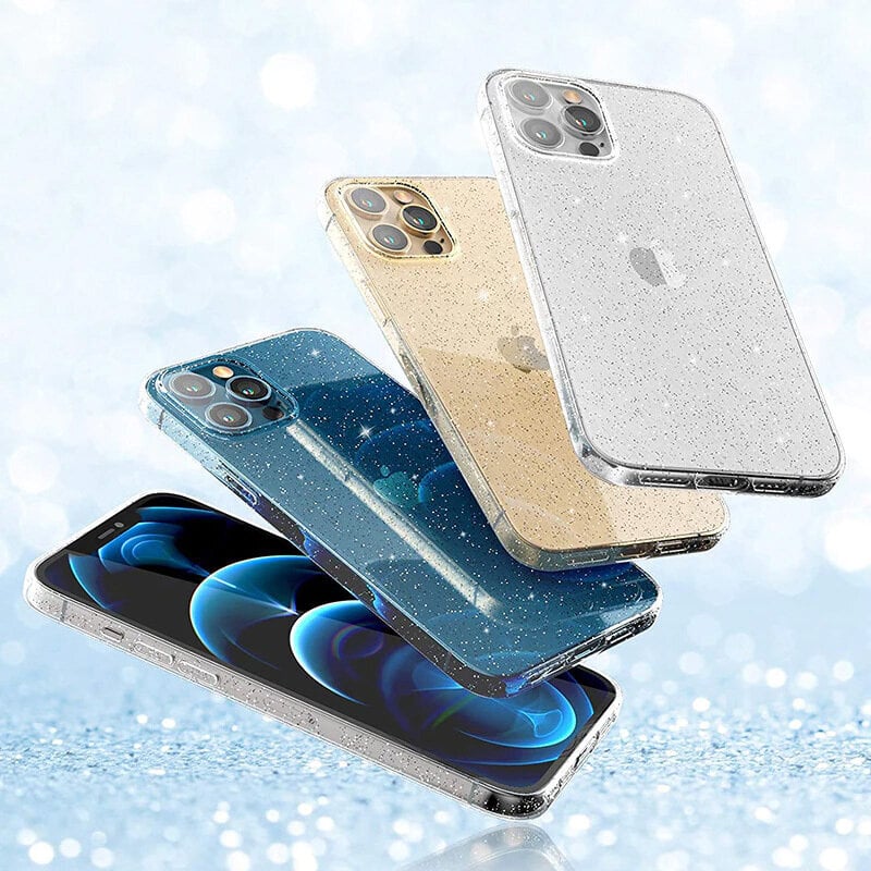 Dėklas telefonui Crystal Glitter -Samsung Galaxy A53 5G, sidabrinis kaina ir informacija | Telefono dėklai | pigu.lt