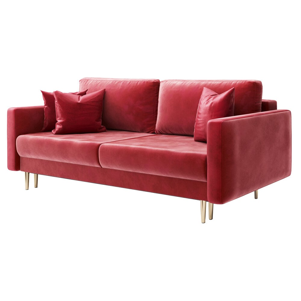Sofa Selsey Valico, raudona kaina ir informacija | Sofos | pigu.lt