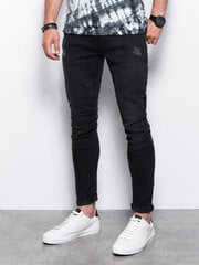Мужские джинсы SKINNY FIT «Ombre P1060», черный цена и информация | Mужские джинсы Only & Sons Loom 5714910844399 | pigu.lt