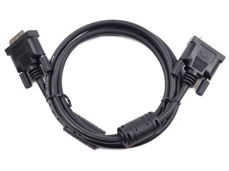 KABEL DO MONITORA DVI-D(18+1) M/M 1.8M SINGLE LINK BLACK цена и информация | Kabeliai ir laidai | pigu.lt