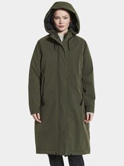 Didriksons длинная зимняя парка для женщин ALICIA, темно-зеленый цвет цена и информация | Женские куртки | pigu.lt