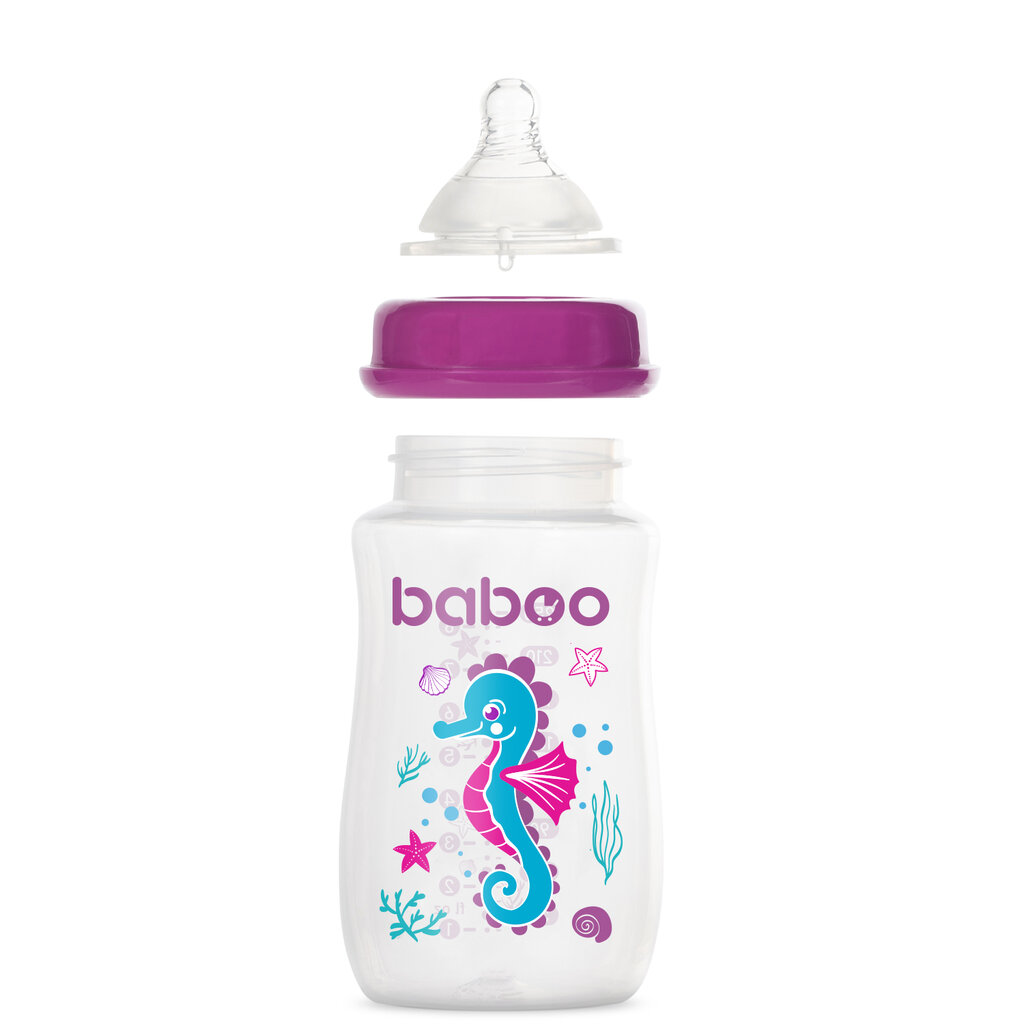 Baboo maitinimo buteliukai 150ml ir 250ml, Sea Life, 2 vnt цена и информация | Buteliukai kūdikiams ir jų priedai | pigu.lt