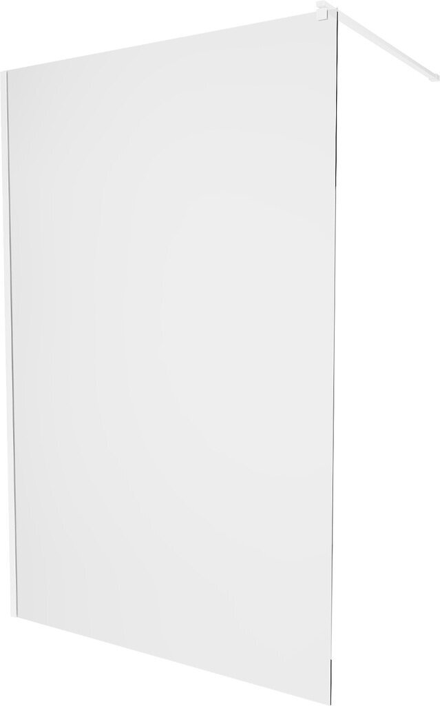 Walk-in dušo sienelė Mexen Kioto, white/skaidrus stiklas, 50,60,70,80,90,100,110,120,130,140,150,160x200 cm kaina ir informacija | Dušo durys ir sienelės | pigu.lt