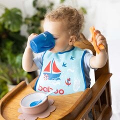 Хлопковый нагрудник Baboo, от 0 месяцев, Marine цена и информация | Слюнявчики | pigu.lt