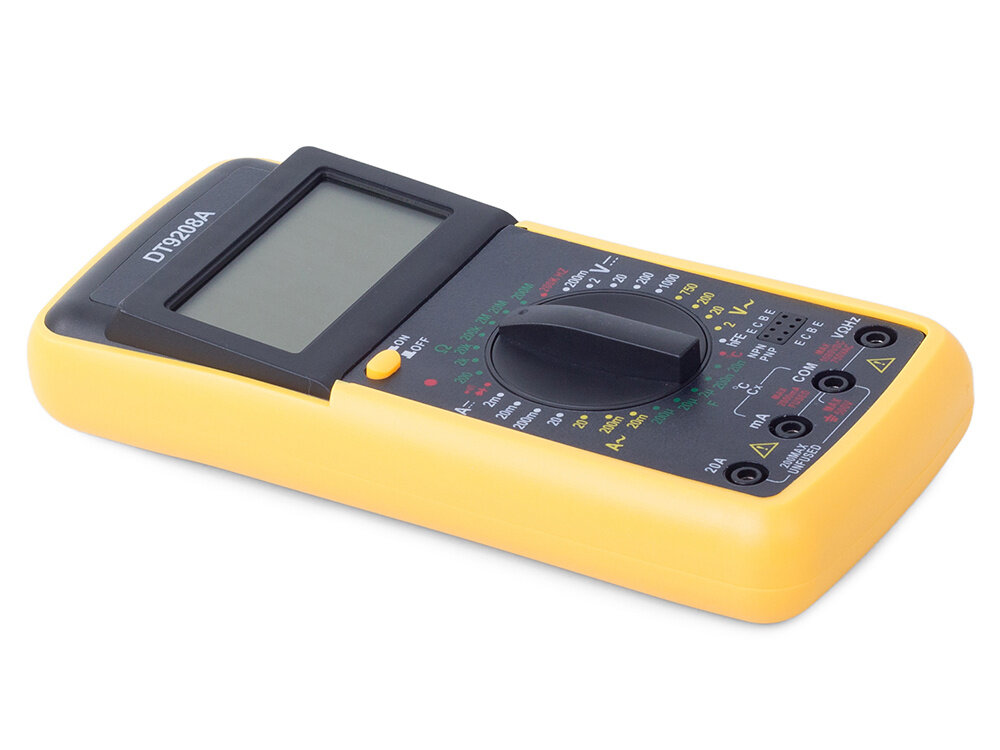 Skaitmeninis srovės multimetras LCD DT9208A kaina ir informacija | Mechaniniai įrankiai | pigu.lt