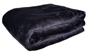 Vienspalvė lovatiesė - pledas KG-27, juoda, 160 x 210 cm kaina ir informacija | Lovatiesės ir pledai | pigu.lt