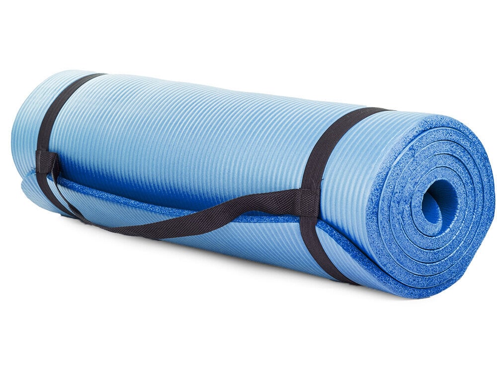 Jogos kilimėlis, 180x60 cm, mėlynas kaina ir informacija | Kilimėliai sportui | pigu.lt