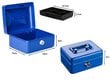Metalinis seifas dėžutė 15x12x8, mėlynas цена и информация | Seifai | pigu.lt