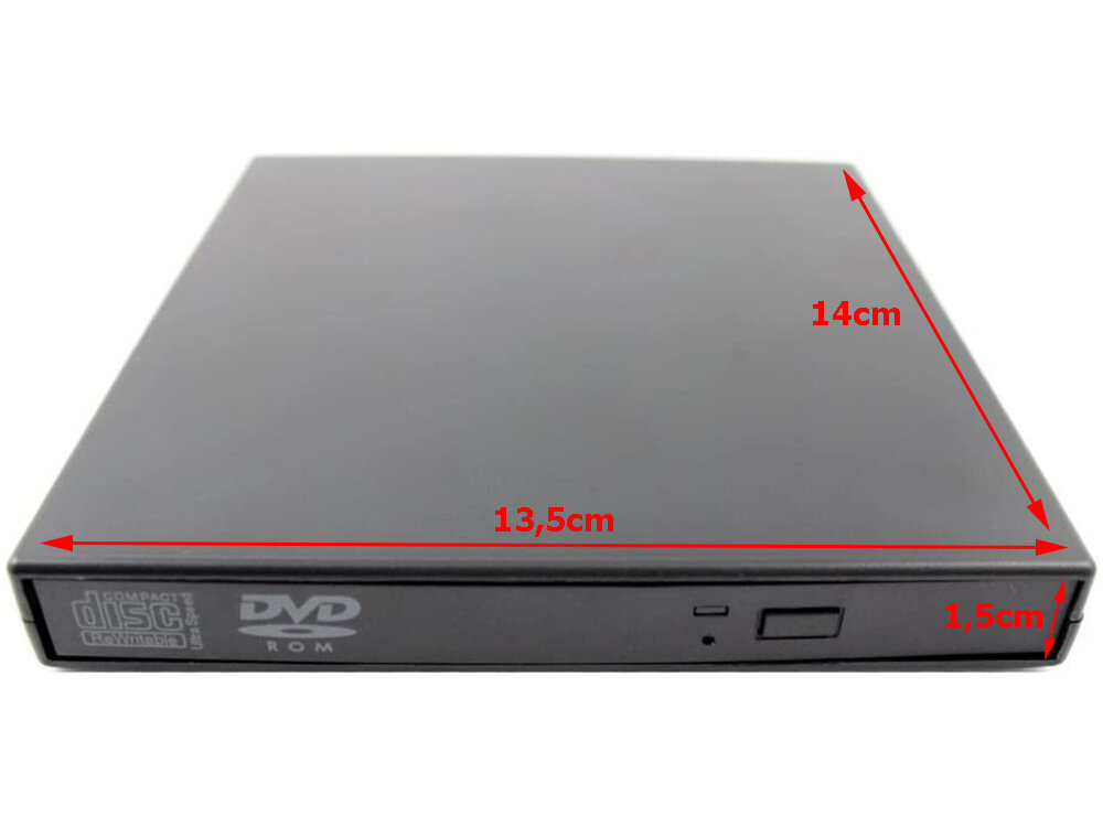Išorinis kompaktinių diskų / DVD-R / RW skaitytuvas kaina ir informacija | Optiniai įrenginiai | pigu.lt