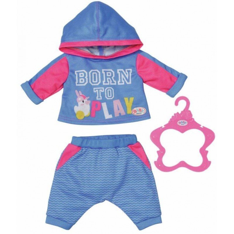 Lėlės drabužiai Baby Born, sportinis kostiumas kaina ir informacija | Žaislai mergaitėms | pigu.lt