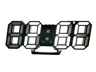 Elektroninis laikrodis, žadintuvas LED, baltas цена и информация | Радиоприемники и будильники | pigu.lt