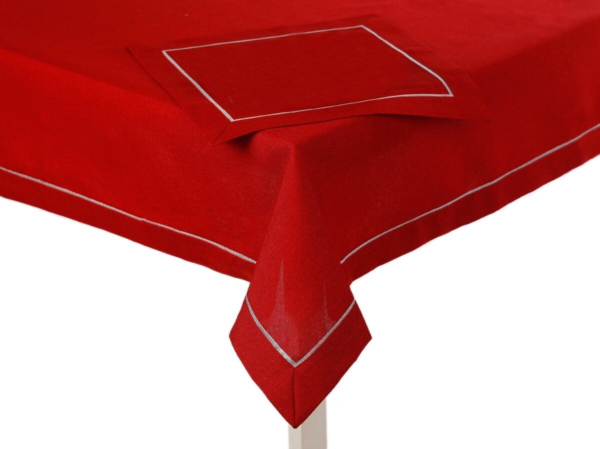 Dekoratyvinė staltiesė 8o7, raudona, 160 x 350 cm цена и информация | Staltiesės, servetėlės | pigu.lt