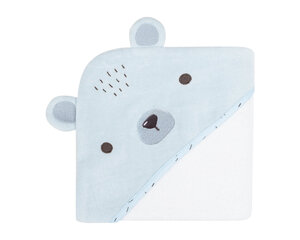 Kūdikio rankšluostis KikkaBoo, 90 x 90 cm, mėlynas kaina ir informacija | Maudynių priemonės | pigu.lt