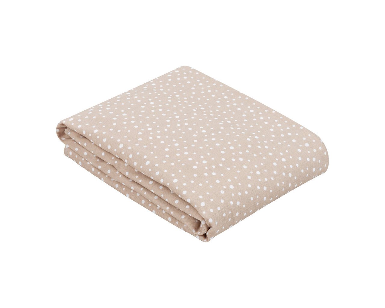 Муслиновое одеяло KikkaBoo Dots Beige, бежевое, 100 х 100 см цена | pigu.lt