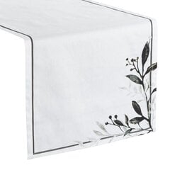 Medvilninė staltiesė su gėlių raštu, 40x140 cm. kaina ir informacija | Staltiesės, servetėlės | pigu.lt