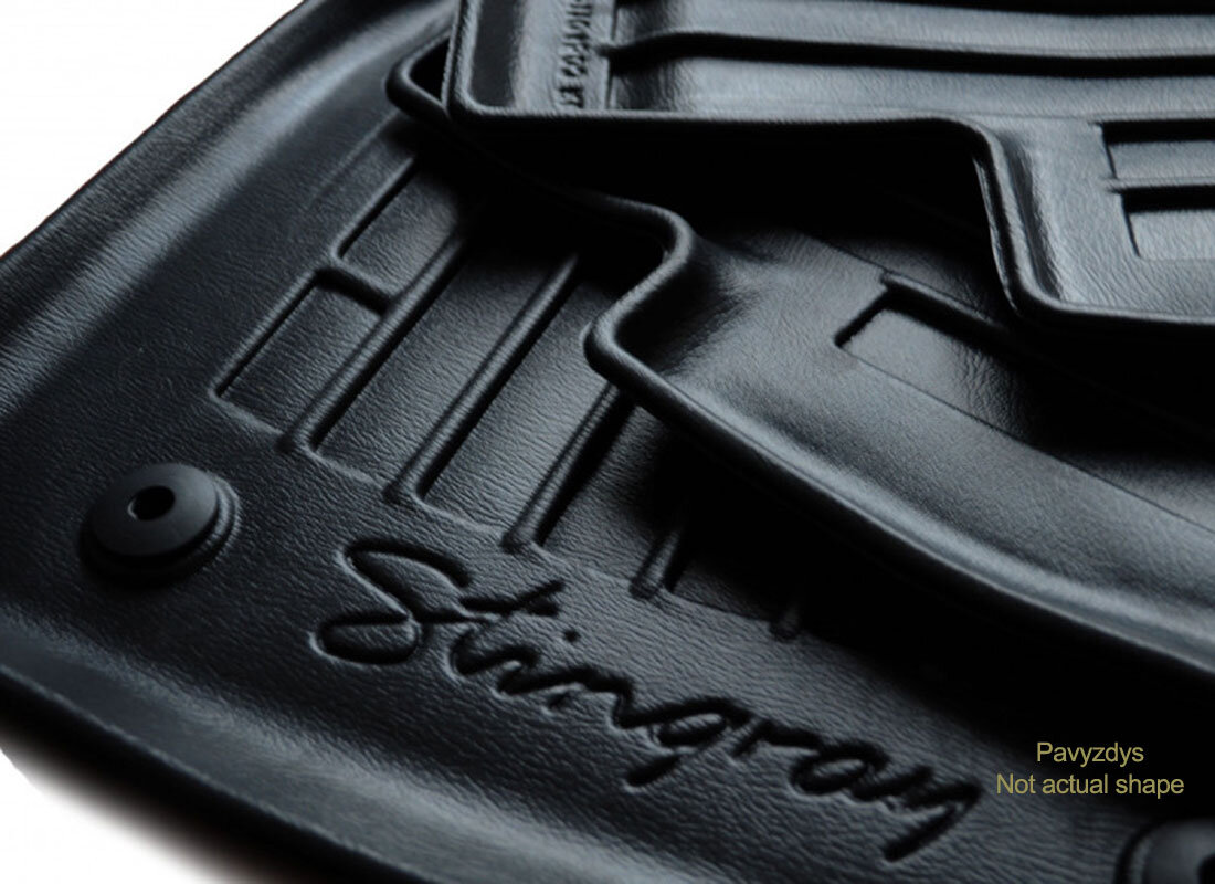 Kilimėliai 3D DACIA Sandero II 2012-2020, 5 vnt. black /5018085 kaina ir informacija | Modeliniai guminiai kilimėliai | pigu.lt