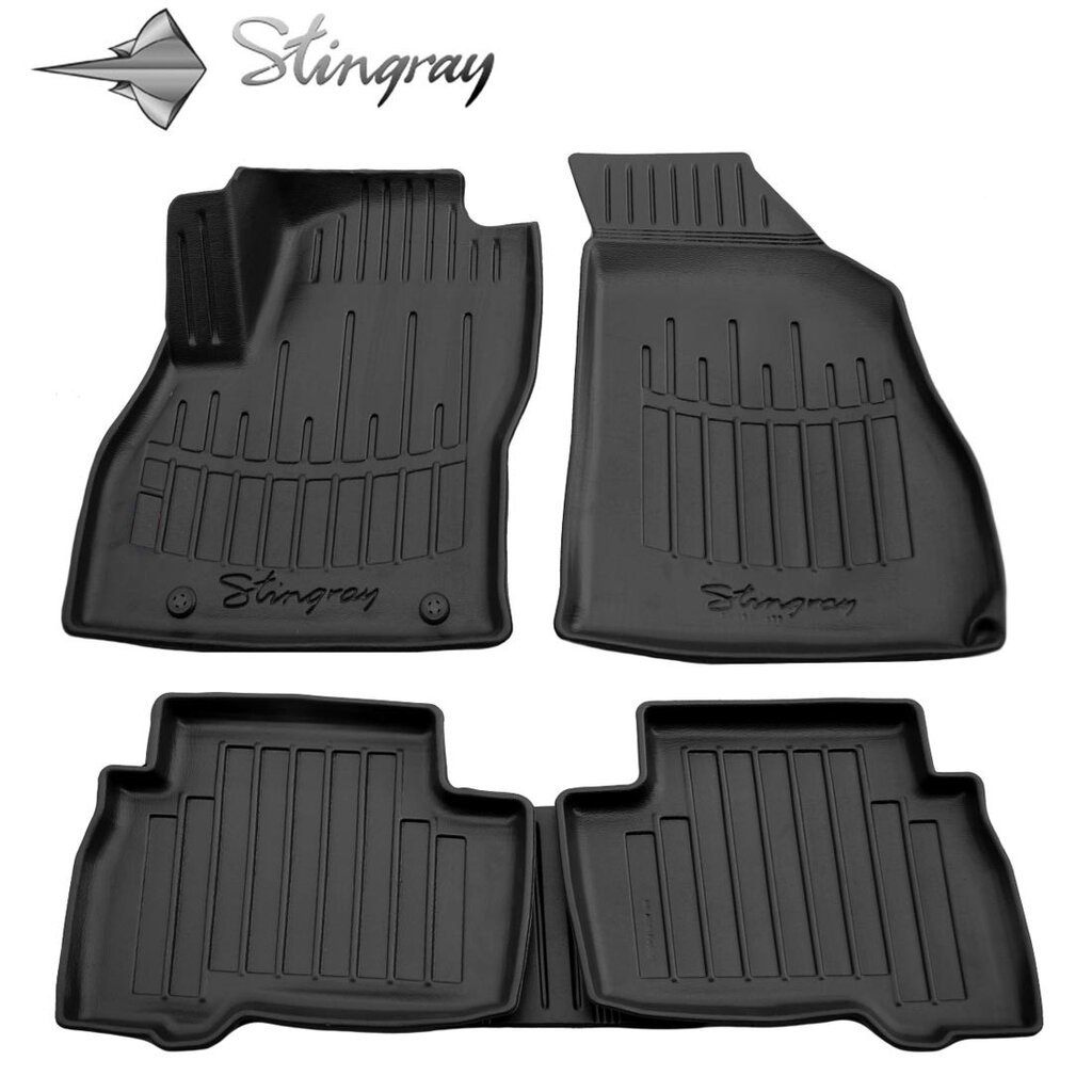 Kilimėliai 3D FIAT Fiorino III 2008-2021, 5 vnt. black /5006035 kaina ir informacija | Modeliniai guminiai kilimėliai | pigu.lt
