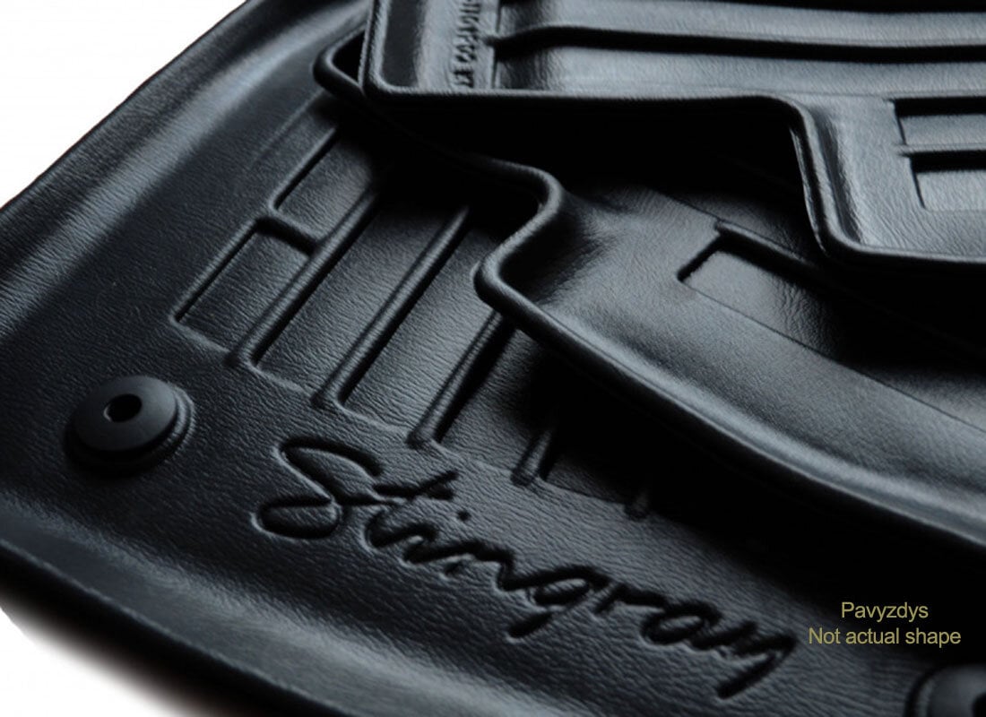 Kilimėliai 3D FORD Mondeo V 2014->, 5 vnt. black /5007055 kaina ir informacija | Modeliniai guminiai kilimėliai | pigu.lt