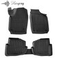 Kilimėliai 3D SEAT Ibiza III 6L 2002-2008, 5 vnt. black /5020065 kaina ir informacija | Modeliniai guminiai kilimėliai | pigu.lt