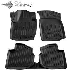 Автомобильные коврики 3D SEAT Toledo IV 2012-2019, 5 шт. black /5020035 цена и информация | Модельные резиновые коврики | pigu.lt