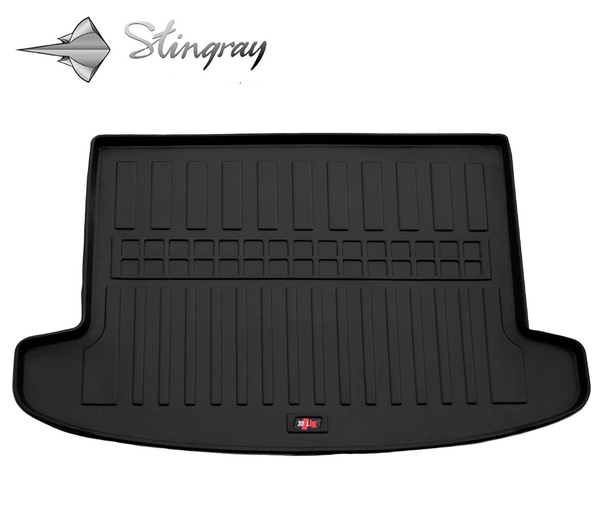 Guminis bagažinės kilimėlis KIA Sportage QL 2015-2021, (without SUB) black /6009011 kaina ir informacija | Modeliniai bagažinių kilimėliai | pigu.lt