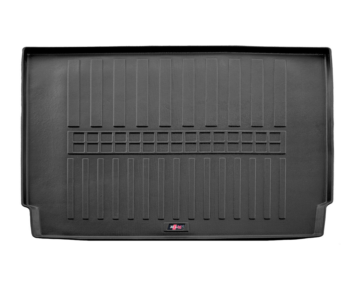 Guminis bagažinės kilimėlis PEUGEOT 5008 2008-2017, black /6016011 kaina ir informacija | Modeliniai bagažinių kilimėliai | pigu.lt