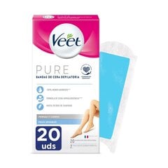 Depiliacinės juostelės kūnui Veet, 20 vnt. kaina ir informacija | Veet Kvepalai, kosmetika | pigu.lt