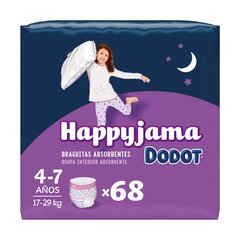 Одноразовые подгузники Dodot Dodot Happyjama Niña Трусики Размер 7 4-7 лет 17 штук цена и информация | Подгузники | pigu.lt