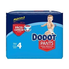 Одноразовые подгузники Dodot Dodot Pants 9-15 kg 33 штук цена и информация | Подгузники | pigu.lt