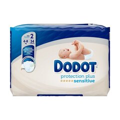 Одноразовые подгузники Dodot Dodot Sensitive Rn 4-8 kg 88 штук цена и информация | Подгузники | pigu.lt