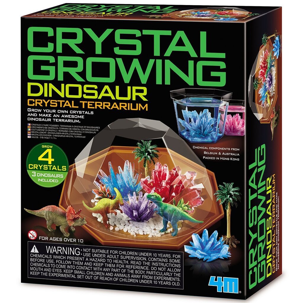 Кристаллический террариум с динозаврами Crystal Cultivation 4M цена |  pigu.lt