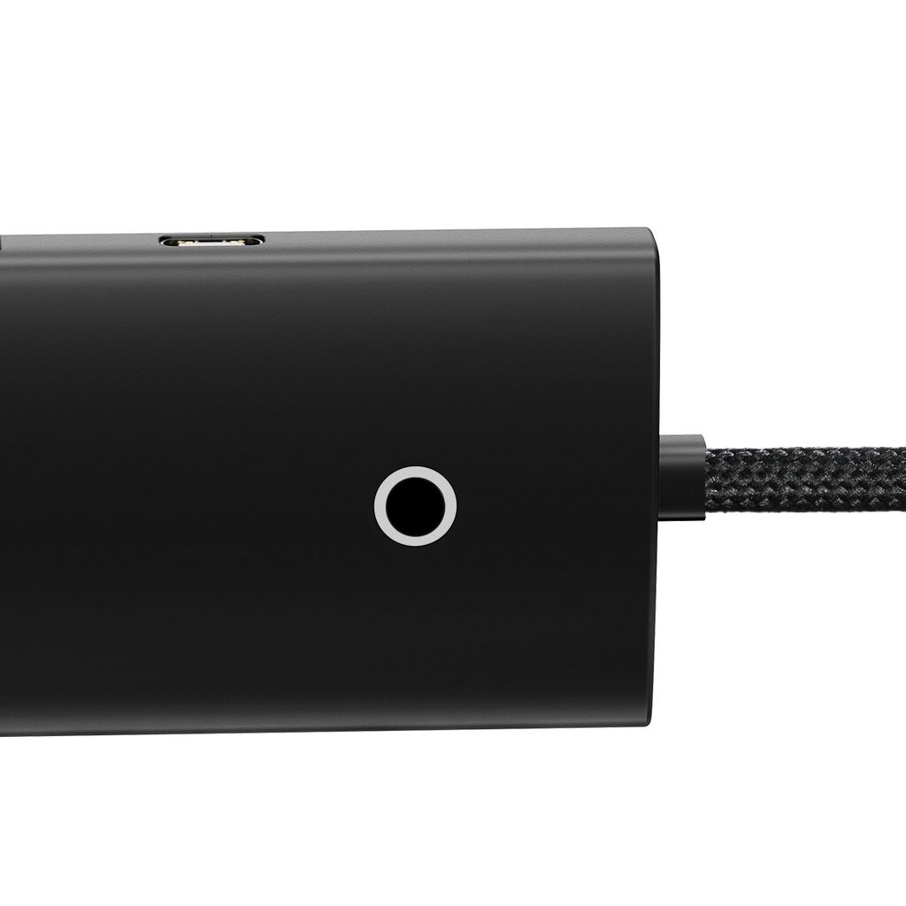 Baseus Lite Series HUB USB Type C adapter - 4x USB 3.0 25cm black (WKQX030301) kaina ir informacija | Adapteriai, USB šakotuvai | pigu.lt