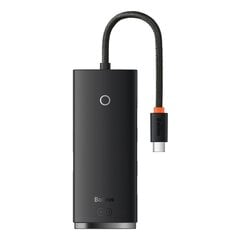 Кабели Baseus Lite Series HUB USB Type C adapter - 4x USB 3.0 25 см, black (WKQX030301) цена и информация | Адаптеры, USB-разветвители | pigu.lt