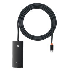 Кабель Baseus Lite Series HUB USB Type C adapter - 4x USB 3.0, 2 м, black (WKQX030501) цена и информация | Адаптеры, USB-разветвители | pigu.lt