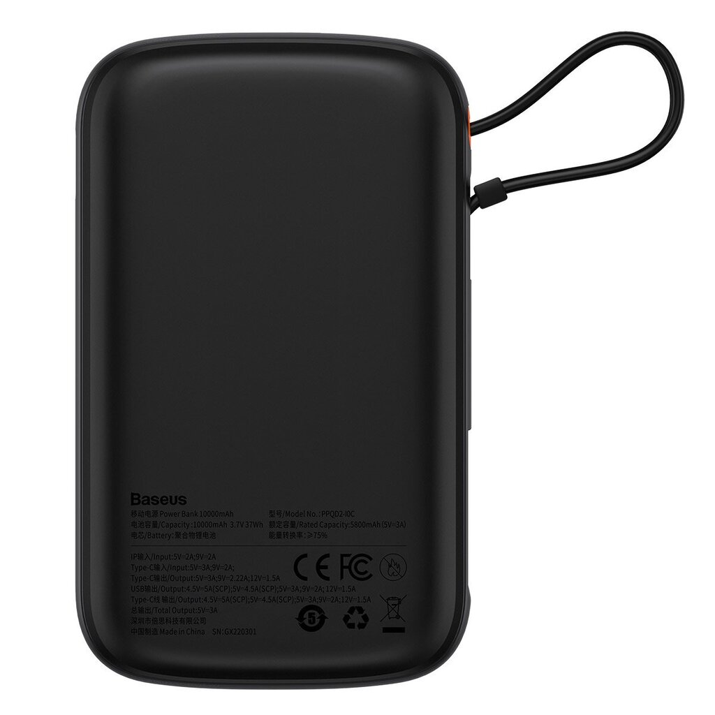 Baseus Qpow 10000mAh цена и информация | Atsarginiai maitinimo šaltiniai (power bank) | pigu.lt