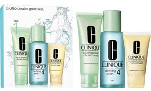 Clinique 3-Step Skin Care 4 тоник подарочный комплект 100 мл цена и информация | Средства для очищения лица | pigu.lt