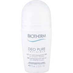 Дезодорант для женщин Biotherm Deo Pure Invisible Antiperspirant Roll-On, 75 мл цена и информация | Дезодоранты | pigu.lt