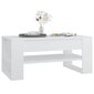 Kavos staliukas, baltas, 102x55x45cm, apdirbta mediena kaina ir informacija | Kavos staliukai | pigu.lt