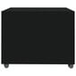 Kavos staliukas, juodas, 55x55x40cm, apdirbta mediena kaina ir informacija | Kavos staliukai | pigu.lt