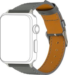 Topp Watch Band Leather Grey kaina ir informacija | Išmaniųjų laikrodžių ir apyrankių priedai | pigu.lt