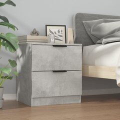 Naktinė spintelė, betono pilka, apdirbta mediena kaina ir informacija | Spintelės prie lovos | pigu.lt