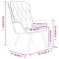 vidaXL Poilsio kėdė, mėlynos spalvos, aksomas kaina ir informacija | Svetainės foteliai | pigu.lt