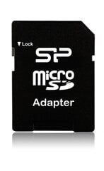 Atminties kortelė Silicon Power 64GB microSDXC 10 klasė su SD adapteriu kaina ir informacija | Atminties kortelės telefonams | pigu.lt