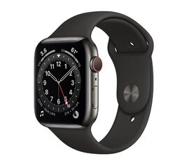 Apple Watch Series 6 44mm 44mm Graphite Stainless Steel/Black Sport Band kaina ir informacija | Išmanieji laikrodžiai (smartwatch) | pigu.lt